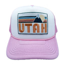 Utah Trucker Hat - Retro Mountain Utah Snapback Hat-7