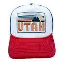 Utah Trucker Hat - Retro Mountain Utah Snapback Hat-8