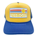 Vermont Trucker Hat - Retro Sun Vermont Snapback Hat-4