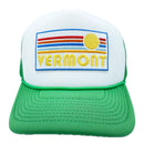 Vermont Trucker Hat - Retro Sun Vermont Snapback Hat-5
