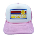 Wisconsin Trucker Hat - Retro Sun Snapback Wisconsin Hat-3