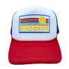 Wisconsin Trucker Hat - Retro Sun Snapback Wisconsin Hat