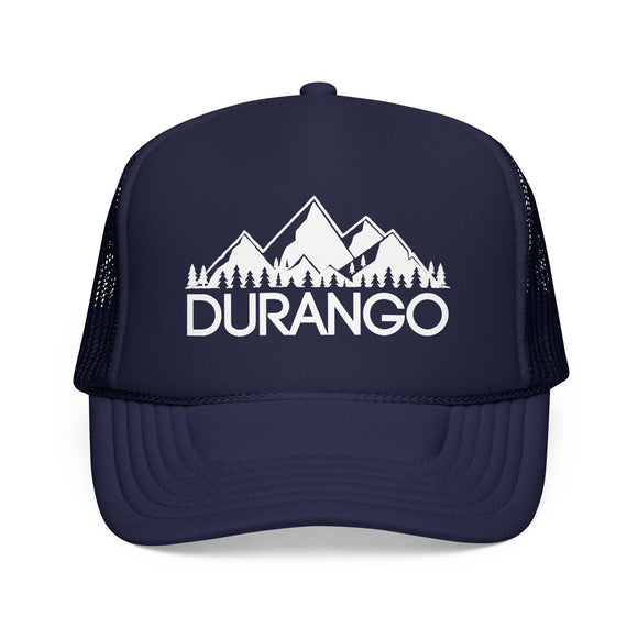 Kids Durango, Colorado Trucker Hat - Youth Snapback Cap on white background