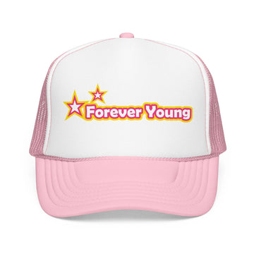 Kids Forever Young Trucker Hat Boho - Youth Snapback Cap