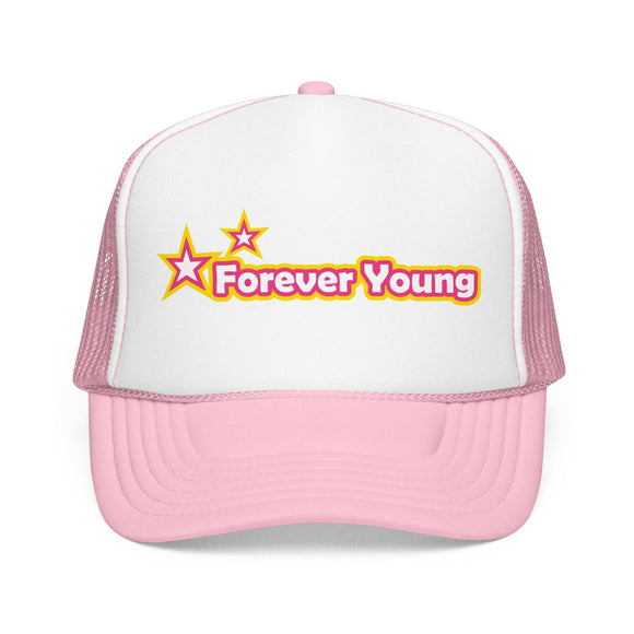 Kids Forever Young Trucker Hat Boho - Youth Snapback Cap