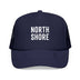 Kids North Shore, Chicago Trucker Hat - Youth Snapback Cap on white background