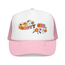 Kids Groovy Girl Trucker Hat Boho - Youth Snapback Cap