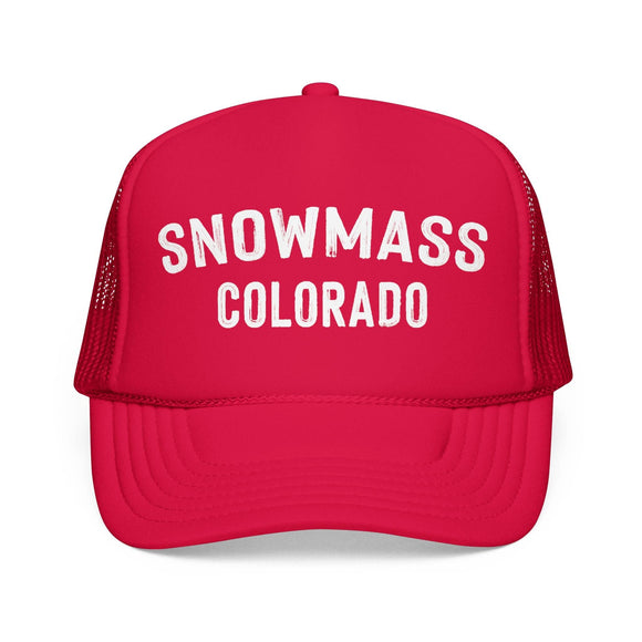 Kids Snowmass, Colorado Trucker Hat - Youth Snapback Cap