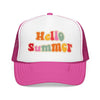 Kids Hello Summer Trucker Hat Boho - Youth Snapback Cap