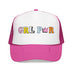 Kids Girl Power Trucker Hat Boho - Youth Snapback Cap