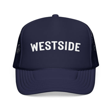 Kids Westside Trucker Hat - Youth Snapback Cap on white background