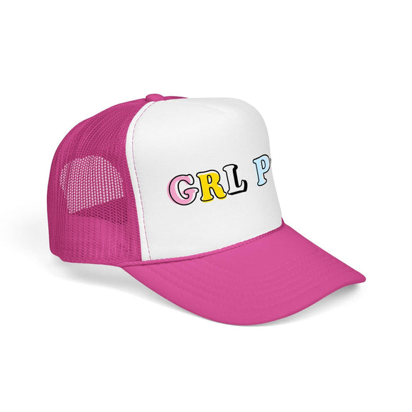 Kids Girl Power Trucker Hat Boho - Youth Snapback Cap