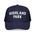 Kids Highland Park, Illinois Trucker Hat - Youth Snapback on white background