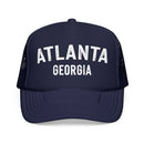 Kids Atlanta, Georgia Trucker Hat - Youth Snapback Cap on white background