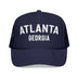 Kids Atlanta, Georgia Trucker Hat - Youth Snapback Cap on white background