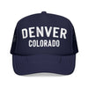 Kids Denver, Colorado Trucker Hat - Youth Snapback Cap on white background