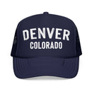 Kids Denver, Colorado Trucker Hat - Youth Snapback Cap on white background