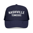 Kids Nashville, Tennessee Trucker Hat - Youth Snapback Cap on white background