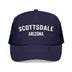 Kids Scottsdale, Arizona Trucker Hat - Youth Snapback Cap on white background