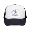 Kids Whistler, Canada Snow Ski Trucker Hat - Youth Snapback