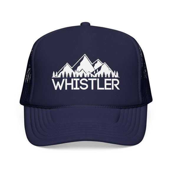 Kids Whistler, Canada Trucker Hat - Youth Snapback Cap