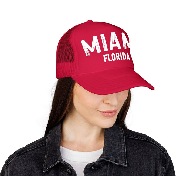 Kids Miami, Florida Trucker Hat - Youth Snapback Cap