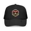 Kids Snowmass, Colorado Trucker Hat Foam Mountain on white background