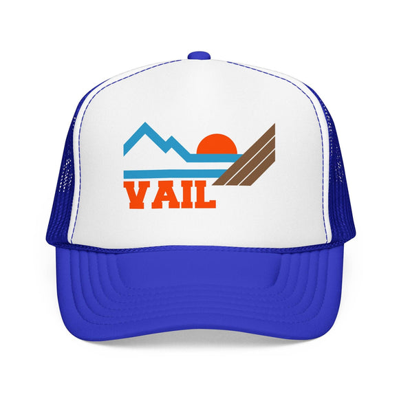 Kids Vail, Colorado Trucker Hat Mountain - Youth Snapback