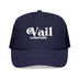Kids Vail, Colorado Trucker Hat Foam - Youth Snapback Cap on white background