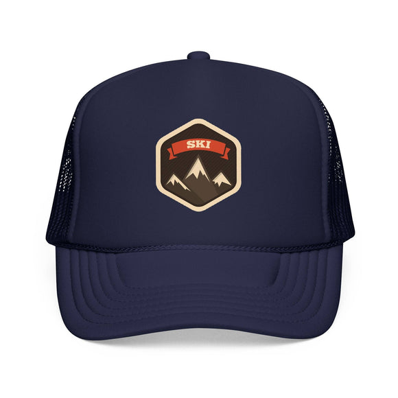 Kids Ski Trucker Hat - Youth Snapback Cap