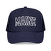 Kids Maine Trucker Hat Vintage College Foam Mesh - Youth Cap on white background