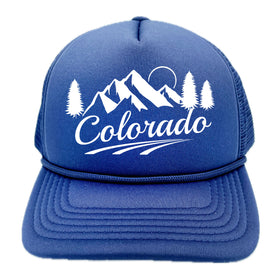 Kid's Colorado Trucker Hat (Ages 2-12) - Retro Snapback Trucker Youth Hat / Kid's Hat