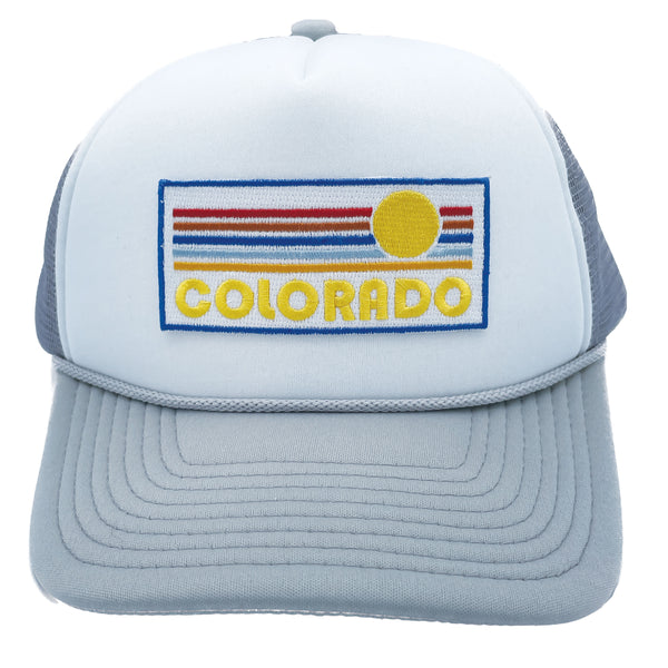 Colorado Trucker Hat - Retro Sun Snapback Colorado Hat / Adult Hat