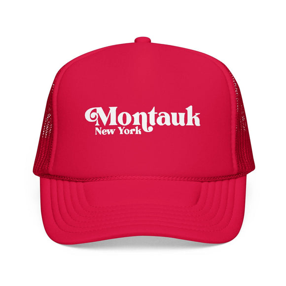 Kids Montauk, New York Trucker Hat - Youth Snapback Cap