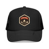 Kids Park City, Utah Trucker Hat Foam Mountain Youth Cap on white background