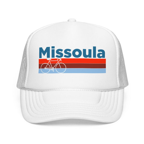 Kids Missoula, Montana Trucker Hat Foam Bike - Youth Cap