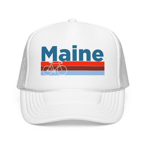 Kids Maine Trucker Hat Foam Bike - Youth Snapback Cap