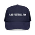 Kids Flag Football Fan Trucker Hat - Youth Snapback Cap on white background