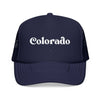 Kids Colorado Trucker Hat Foam - Youth Snapback Cap on white background