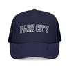 Kids Park City, Utah Trucker Hat Vintage College Foam Mesh on white background