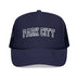 Kids Park City, Utah Trucker Hat Vintage College Foam Mesh on white background