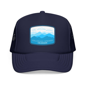 Kids Colorado Springs, Colorado Trucker Hat - Youth Snapback on white background