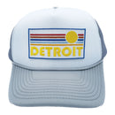 Detroit, Michigan Trucker Hat - Retro Sun Snapback Hat-5