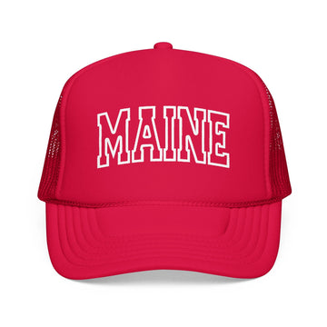Kids Maine Trucker Hat Vintage College Foam Mesh - Youth Cap