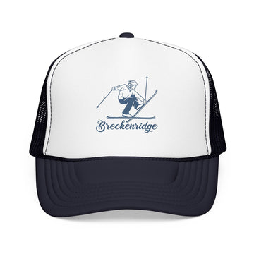 Kids Breckenridge, Colorado Snow Ski Trucker Hat - Youth Cap