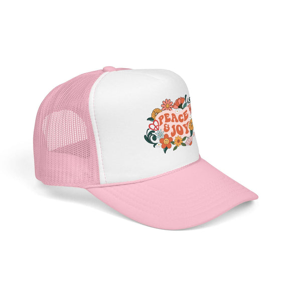 Kids Peace and Joy Trucker Hat Boho - Youth Snapback Cap