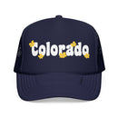 Kids Colorado Foam Trucker Hat - Youth Snapback Cap on white background