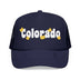 Kids Colorado Foam Trucker Hat - Youth Snapback Cap on white background