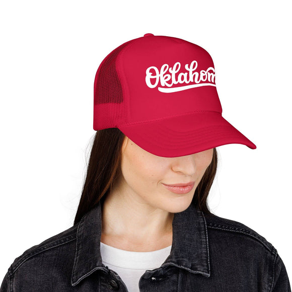 Kids Oklahoma Trucker Hat - Youth Snapback Cap