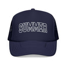 Kids Summer Trucker Hat - Youth Snapback Cap on white background